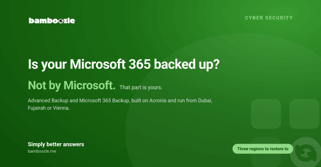 Acronis Cyber Protection for UAE Businesses. Beyond Backup